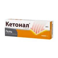 Изображение товара Кетонал гель д/наружн. прим. 2,5%, 100г