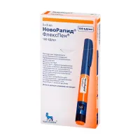 Изображение товара НовоРапид ФлексПен раствор для в/в и п/к введ. 100 ЕД/мл, 3мл №5