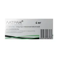 Изображение товара Латран таблетки покрыт. п/о 4мг, №10