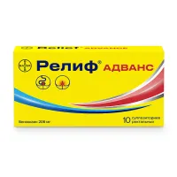 Изображение товара Релиф Адванс суппозитории рект. 206мг, №10
