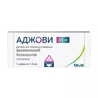 Изображение товара Аджови раствор д/п/к введ. 225мг/1,5мл, №1