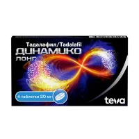 Изображение товара Динамико Лонг таблетки покрыт. п/о 20мг, №4