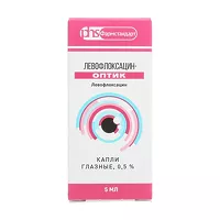 Изображение товара Левофлоксацин-Оптик капли глазные 0,5%, 5мл Лекко