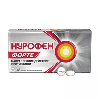 Изображение товара Нурофен Форте таблетки п/о 400мг, №48