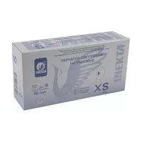 Изображение товара Inekta перчатки смотровые нитриловые неопудренные нестерильные, р.XS, цвет голубой, 50пар