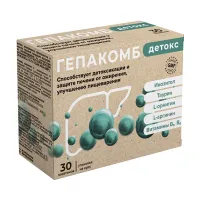 Изображение товара Детокс Гепакомб порошок д/пригот. р-ра д/приема внутрь, №30