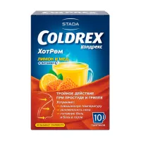 Изображение товара Колдрекс ХотРем порошок д/пригот. р-ра д/приема внутрь лимон-мед, №10