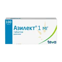 Изображение товара Азилект таблетки 1мг, №100