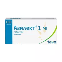 Изображение товара Азилект таблетки 1мг, №100
