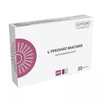 Изображение товара Supreme Pharmatech L-треонат магния липосомальный капсулы, №30