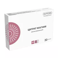 Изображение товара Supreme Pharmatech Цитрат магния липосомальный капсулы 60мг, №30