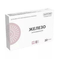 Изображение товара Supreme Pharmatech Железо липосомальное капсулы 15мг, №30