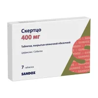 Изображение товара Скертцо таблетки покрыт. п/о 400мг, №7
