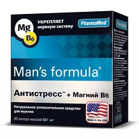 Изображение товара Man's formula Антистресс+Магний В6 капсулы, №30
