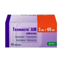 Изображение товара Телмиста АМ таблетки 5мг+40мг, №84