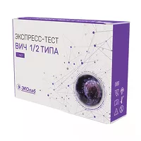 Изображение товара Эколаб экспресс-тест для диагностики ВИЧ 1/2 типа, №1