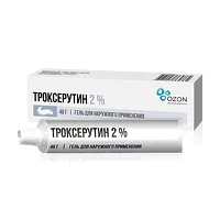 Изображение товара Троксерутин гель д/наружн. прим. 2%, 40г