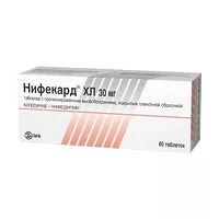 Изображение товара Нифекард ХЛ таблетки с пролонг. высвоб. покрыт. п/о 30мг, №60