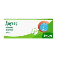 Изображение товара Диувер таблетки 5мг, №20