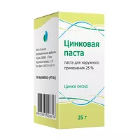 Изображение товара Цинковая паста д/наружн. прим. 25%, 25г
