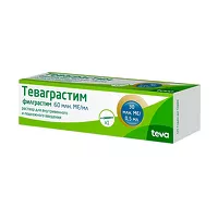 Изображение товара Теваграстим раствор для в/в и п/к введ. 60млнМЕ/мл, 0,5мл №1