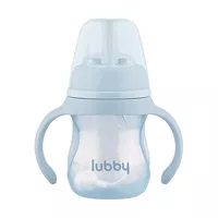 Изображение товара Lubby поильник-непроливайка со съёмными ручками (6+мес), цвет голубой, 180мл