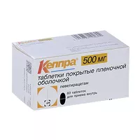 Изображение товара Кеппра таблетки покрыт. п/о 500мг, №60