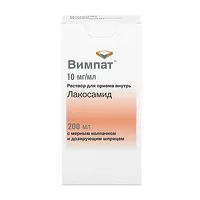 Изображение товара Вимпат раствор д/приема внутрь 10мг/мл, 200мл