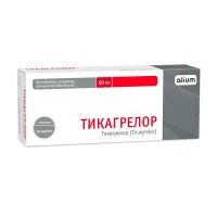Изображение товара Тикагрелор таблетки покрыт. п/о 60мг, №56