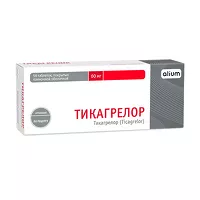 Изображение товара Тикагрелор таблетки покрыт. п/о 60мг, №56