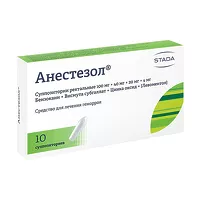 Изображение товара Анестезол суппозитории рект., №10 Нижфарм