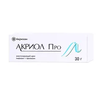 Изображение товара Акриол Про крем д/местн. и наружн. прим. 25мг/г+25мг/г, 30г