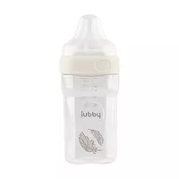 Изображение товара Lubby бутылочка для кормления с силиконовой соской (медленный поток) (0+), 240мл