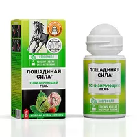 Изображение товара Лошадиная сила гель тонизирующий с конским каштаном и экстрактом пиявки роллер, 90мл
