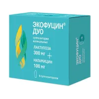 Изображение товара Экофуцин Дуо суппозитории ваг. 300мг+100мг, №6
