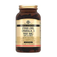 Изображение товара Solgar Тройная омега-3 капсулы 950мг, №100