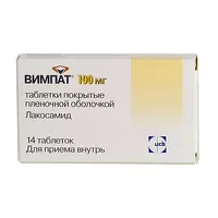 Изображение товара Вимпат таблетки покрыт. п/о 100мг, №14