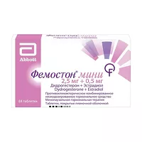 Изображение товара Фемостон Мини таблетки покрыт. п/о 2,5мг+0,5мг, №84
