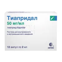 Изображение товара Тиапридал раствор д/в/в и в/м введ., 50 мг/мл, 2мл, №12