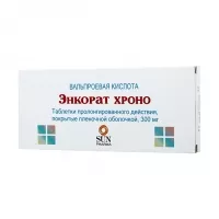 Изображение товара Энкорат Хроно таблетки пролонг.действ.покрыт.об. 300мг, №30