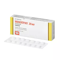 Изображение товара Моноприл таблетки 20мг, №28