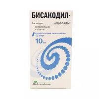 Изображение товара Бисакодил-альтфарм суппозитории рект. 10мг, №10