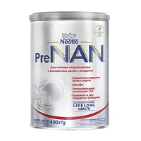 Изображение товара Nestle NAN Pre сухая молочная смесь для питания недоношенных и маловесных детей (0+), 400г