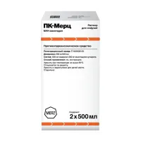 Изображение товара Пк-Мерц раствор д/инфузий, 500мл №2 фл.