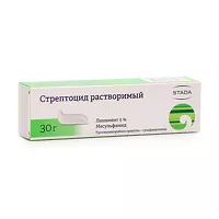 Изображение товара Стрептоцид растворимый линимент 5%, 30г