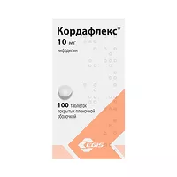 Изображение товара Кордафлекс таблетки покрыт. п/о 10мг, №100