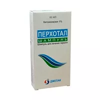 Изображение товара Перхотал шампунь от перхоти 1%, 60мл