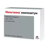 Изображение товара Мильгамма Композитум таблетки п/о 100мг+100мг, №30
