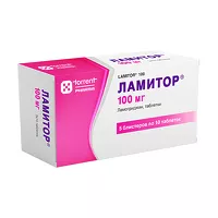 Изображение товара Ламитор таблетки 100мг, №50