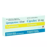 Изображение товара Ципралекс таблетки п/о 10мг, №28